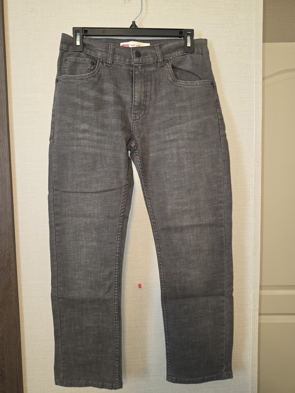 Levi's Boy's Charcoal Straight-Leg Jeans